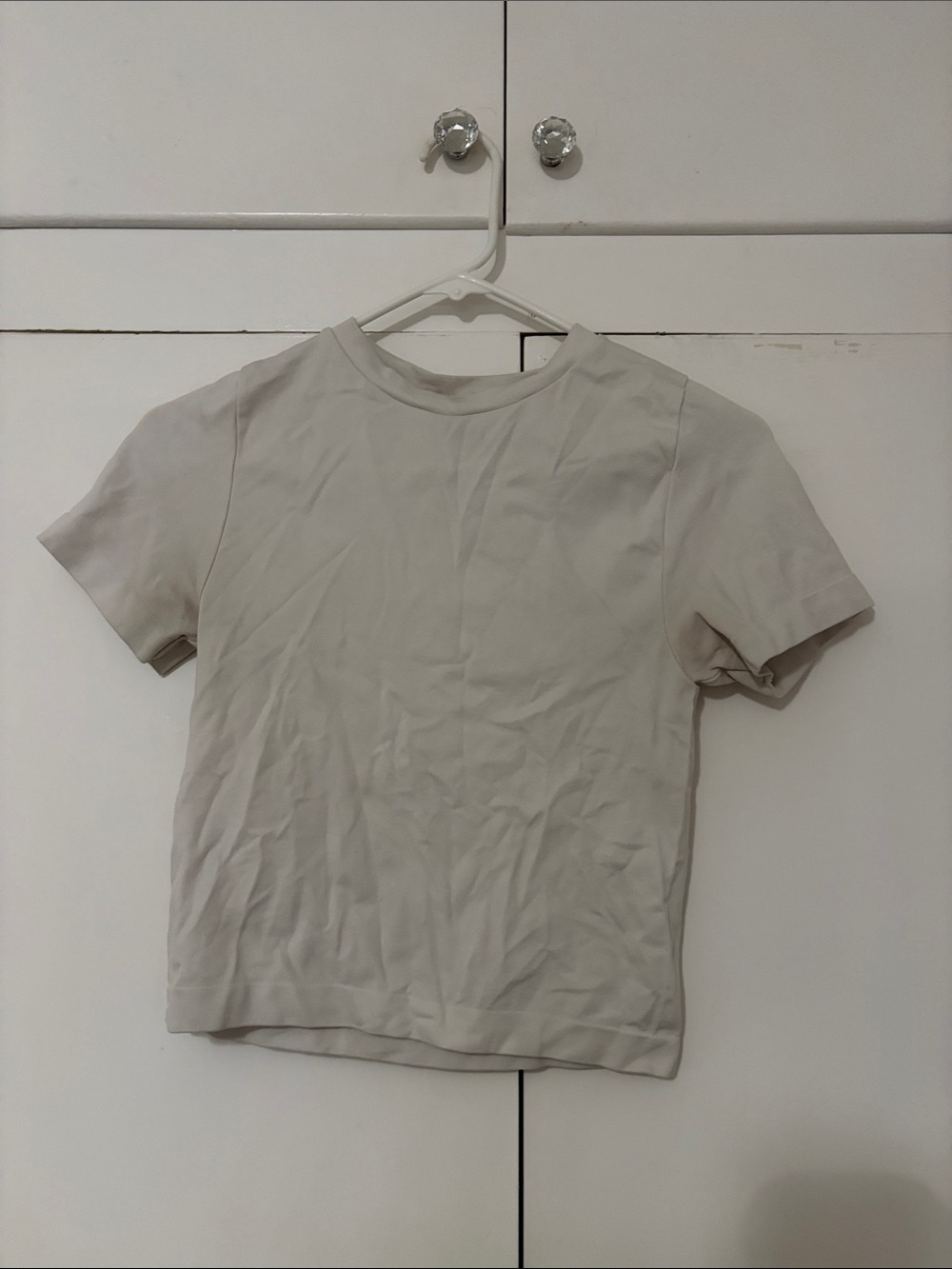 a new day Cream Short Sleeve Tee